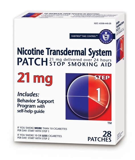 habitrol nicotine transdermal system patch stop smoking aid step