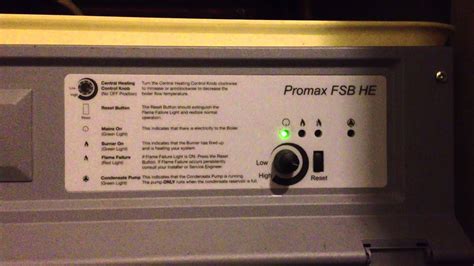 potterton promax fsb  boiler glowing red light youtube