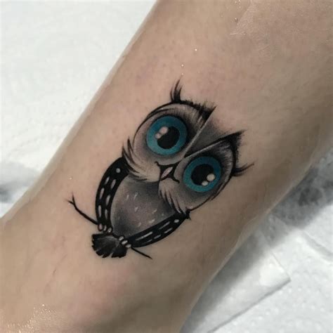 stunning small simple owl tattoo designs image ideas