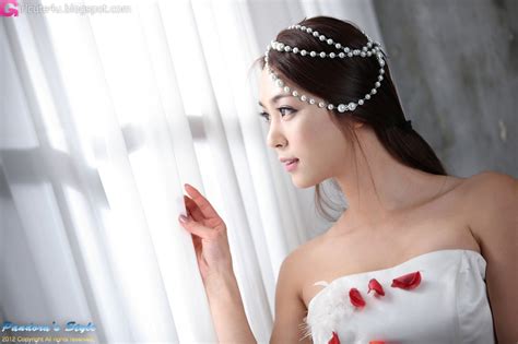 cute asian girl ju da ha in wedding dress