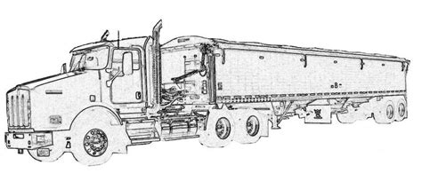 grain truck coloring pages coloring pages