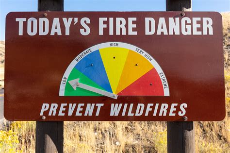 yellowstone fire danger level   yellowstone national park  national park service