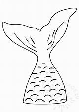 Mermaid Tail Tails Colouring Coloringpage Malvorlagen sketch template