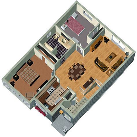 cottage style house plan  beds  baths  sqft plan   small house floor plans