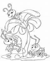 Bugs Coloring Life Pages Bug Disney Ants Coloringpages1001 sketch template