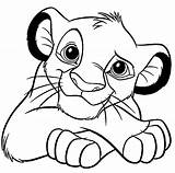 Coloriage Simba Leone Disegno Cucciolo Colorare Mayzinn sketch template