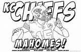 Chiefs Mahomes Kc Kansas Outline Xcolorings sketch template