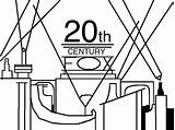 Fox 20th Century Logo Coloring Pages Front 1935 Deviantart Template Version Favourites Add Sketch sketch template