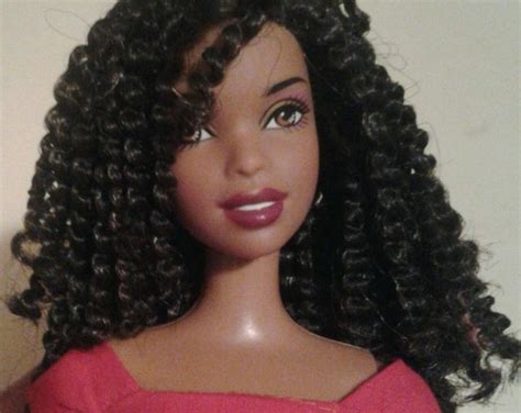 New Barbie Doll Classy Curly Kinky Hair Black African American Etsy