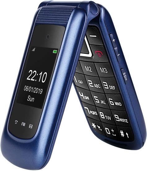 amazoncom uleway flip cell phone  unlocked   dual display