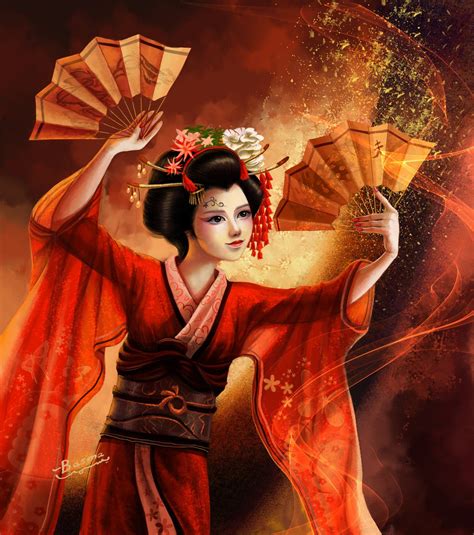 geisha  bobba  deviantart fantasy characters female geisha japanese geisha