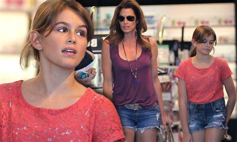 cindy crawford s model daughter kayla copies her mother s dressed down style daily mail online