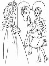 Coloring Pages Barbie Horse Printable Below sketch template