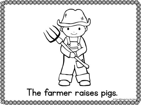 community helpers emergent reader coloring pages simple fun  kids