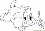 Sylvester Baby Coloring Cat Pages Looney Tunes Coloringpages101 Color Online Getcolorings sketch template