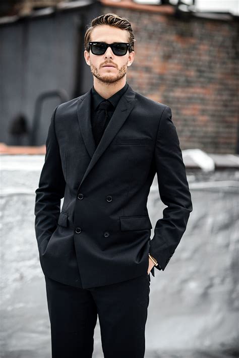 black suit fashion ideas  men