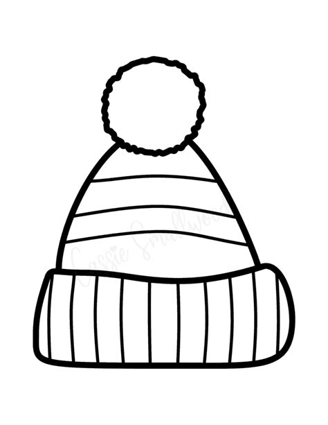 cute winter hat templates  coloring pages cassie smallwood