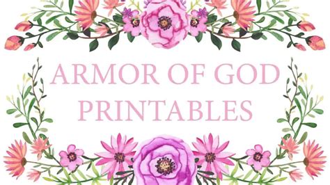 armor  god printables  printable faith