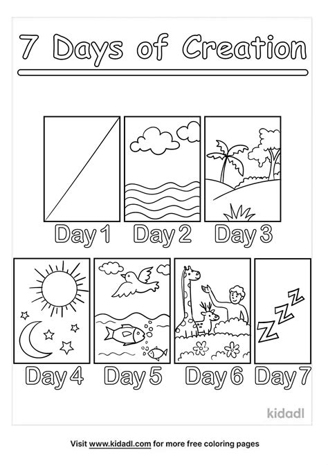 days  creation coloring page artofit