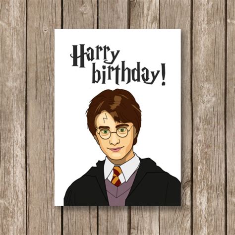 printable birthday card harry potter harry birthday  ohineedthis