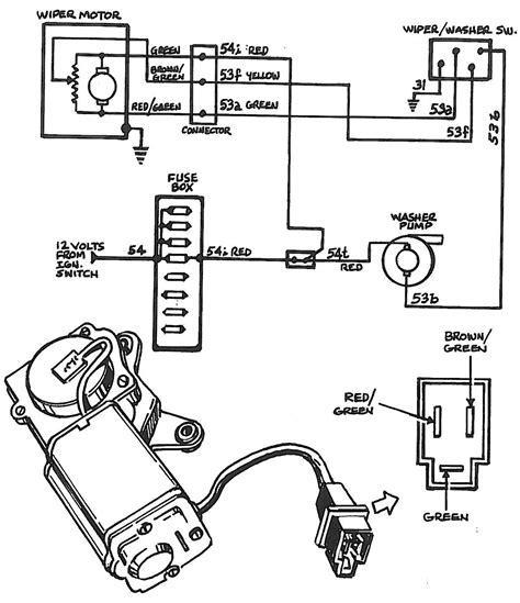 gm  wire wiper motor wiring diagram