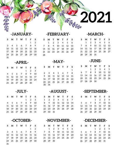 printable blank yearly  calendar template  calendar dream