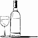 Flasche Trinken Weinglas Essen Ausmalbild Malvorlage sketch template