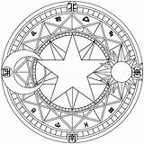 Mandala Clow Pagan sketch template