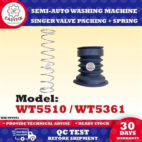 wt wt valve packing spring semi auto singer washing machine drain valve shopee