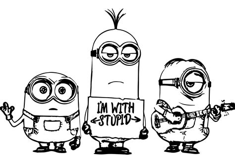 ideas  coloring minions coloring pages  kids