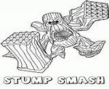 Coloring Pages Skylanders Series2 Giants Stump Smash Life Printable sketch template