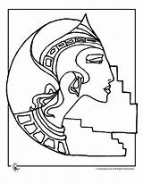 Deco Coloring Pages Ancient Egypt sketch template