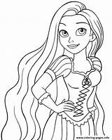 Coloring Rapunzel Disney Pages Baby Princess Printable sketch template