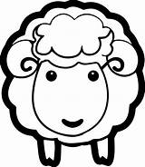 Sheep Coloring Pages Lamb Face Cute Drawing Cartoon Print Color Template Printable Animals Sheets Getdrawings Sheeps Nice Templates Wecoloringpage Getcolorings sketch template