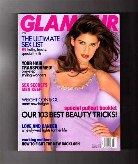 Glamour Magazine April 1998 Yamila Díaz Rahi Cover Ultimate Sex