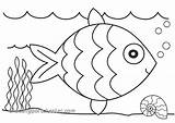 Coloring Fish Pages Clip Clipground sketch template