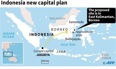 Indonesia To Erect New Capital City In Borneo As Jakarta