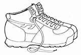 Hiking Boots Boot Clipart Drawing Cliparts Clip Timberland Line Getdrawings Library Clipground sketch template
