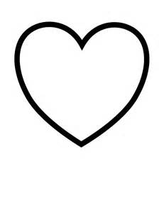 blank heart coloring page  coloring pages