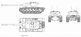 M48 M26 T77 Patton M47 Mbt M103 M60 M46 sketch template