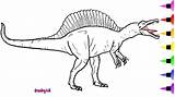 Spinosaurus Coloring Dinosaur Mewarnai Gambar Birijus Merpati Shortcake Strawberry Youtu sketch template