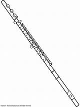 Flute Coloring Drawing Draw Instruments Pages Clip Music Musical Tattoo Rachel Instrument sketch template