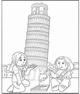 Pisa Torre Inclinada Scout Swap sketch template