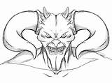 Demon Coloring Pages Printable Color Getcolorings sketch template