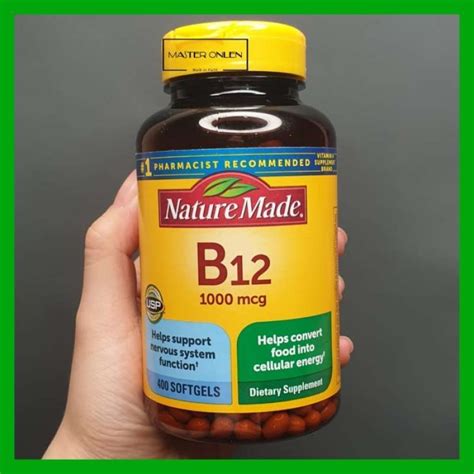 Jual Nature Made B12 1000 Mcg 400 Softgels Vitamin B12 1000mcg Usa Di