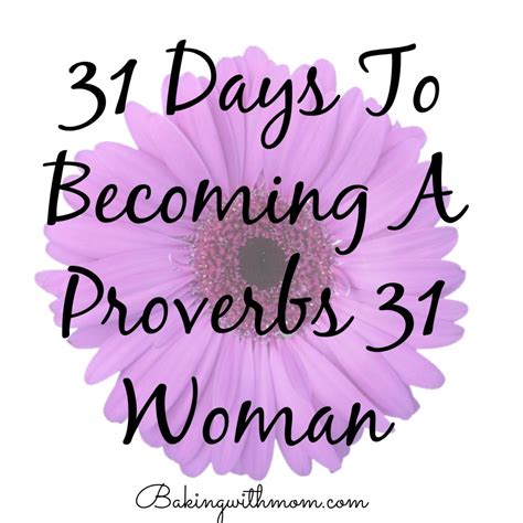 proverbs 31 known by your works baking with mom