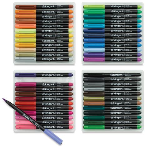 kingart pro coloring brush pens set   michaels