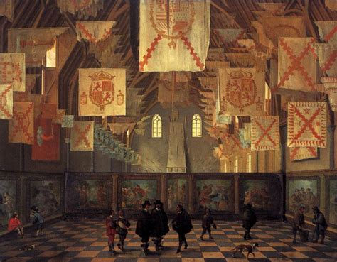 great hall   binnenhof   hague  painting dirck van delen oil paintings