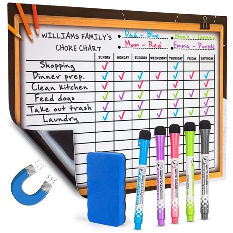 magnetic kids chore chart chore chart magnetic chore chart chores