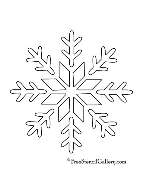 snowflake stencil   stencil gallery